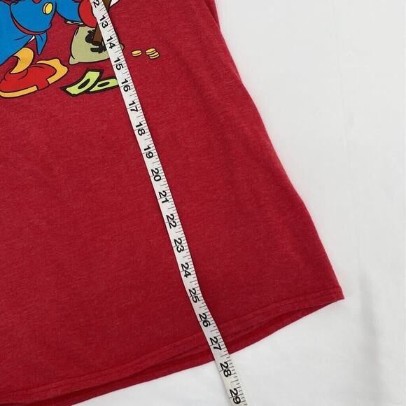 Disney Duck Tales Graphic T-Shirt Red Short Sleeve Crew Neck Donald Men's M - Picture 7 of 7